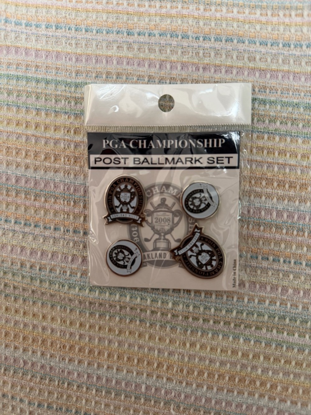 PGA Championship Post Ballmark Set - Brown & White